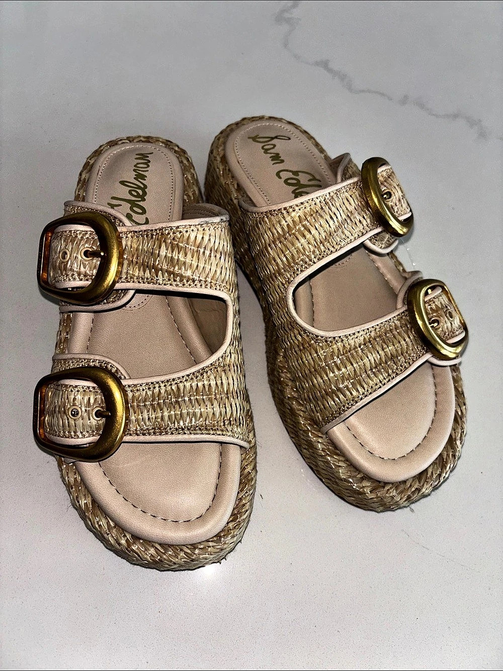 Sam Edelman Nerissa Platform Slide Sandals US 5.5M